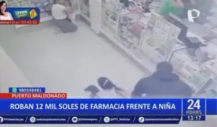 Puerto Maldonado: Delincuentes roban 12 mil soles de farmacia