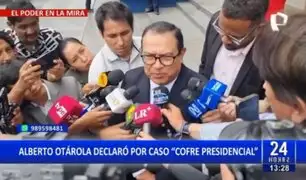 Alberto Otárola declaró en Fiscalía por caso "cofre presidencial"