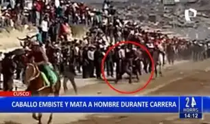 Tragedia en Cusco: Hombre invade pista de carrera de caballos y muere embestido