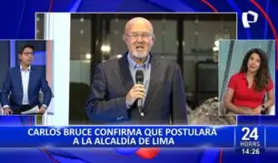 Carlos Bruce no descarta postular a la Alcaldía de Lima: "Hay una posibilidad"