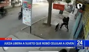 Piura: Capturan a delincuente que robó celular a joven, pero jueza lo libera