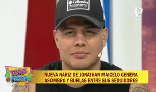 Jonathan Maicelo responde a quienes se burlan de su nariz: "estoy contento con el resultado"