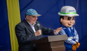 Rafael López Aliaga inaugura vía de acceso a hacía la Línea 1 del Metro en SJL