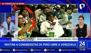 Congresistas de Perú Libre son invitados a toma de posesión en Venezuela