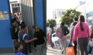 Padres acamparon en exteriores de colegio: largas colas para asegurar vacantes escolares en Santa Anita