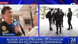 Alcalde de Los Olivos pide más policías en las calles tras fin de estado de emergencia