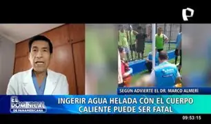 Ingerir agua helada con el cuerpo caliente puede ser fatal, advierte Dr. Almerí