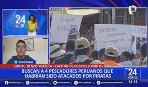 Renzo Ibazeta sobre pescadores desaparecidos: "No tenemos la certeza si el ataque ha sido por piratería"