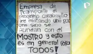 Sicarios se graban asesinando a mototaxista y dejan nota extorsiva: "Iré matando uno a uno si no se alinean"