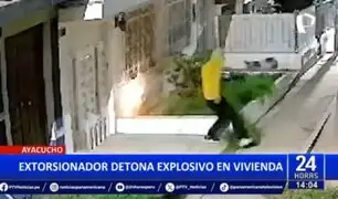 Ayacucho: Extorsionador detona explosivo en la puerta de una vivienda