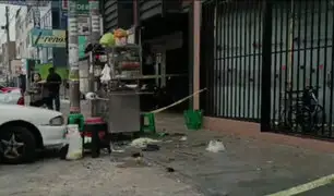 SJL: explosivo dejado en tacho de basura detona y vendedora ambulante resulta herida