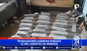 Puente Piedra: Trabajadores habrían robado 12 mil lingotes de mineral