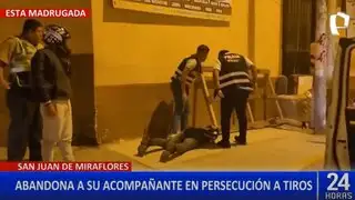 Captura a presunto delincuente a balazos durante persecución en SJM