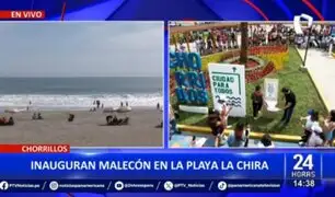 Chorrillos: Inauguran malecón en playa La Chira