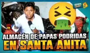 Santa Anita: Vecinos denuncian almacén clandestino de papas podridas