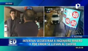 Intentan secuestrar a ingeniero minero, pero por error se llevan a su chofer