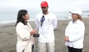 Deportistas olímpicos se suman a limpieza y recojo de residuos en playas de Barranco