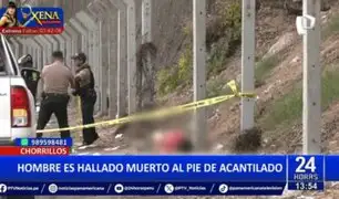 Chorrillos: Hallan muerto a hombre al pie de un acantilado