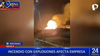 Incendio con explosiones en planta de empresa industrial genera pánico en Marcona