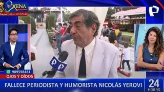 Falleció el periodista Nicolás Yerovi a los 73 años