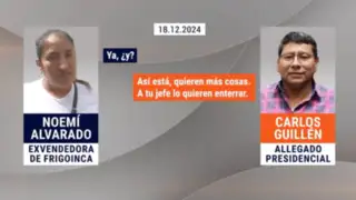 Carlos Guillén a Noemí Alvarado: “A tu jefe lo quieren enterrar”