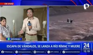 Joven muere al lanzarse al Río Rímac por escapar de sujetos con machetes