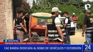 Policía desarticula banda criminal dedicada al sicariato y extorsión en Carabayllo