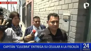 Capitán Junior Izquierdo entrega su celular a la Fiscalía en investigación contra ministro del Interior