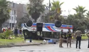 Accidente en SMP: cúster volcada registra 22 papeletas y no tenía SOAT