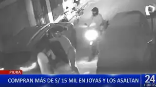 Piura: delincuentes armados roban 15 mil soles en joyas a una pareja