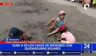 ¡Alerta!: Sube a 50 los casos de menores con quemaduras solares