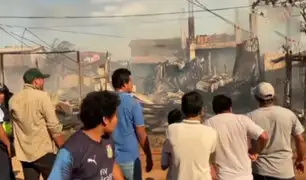 Incendio reduce a cenizas varias casas en Pucallpa: familias piden ayuda pues lo perdieron todo