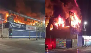 Incendio consumió ferretería en Trujillo: vecinos escucharon fuerte explosión antes del siniestro