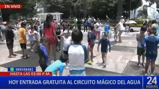 Miles disfrutaron de un día gratuito en el Circuito Mágico del Agua