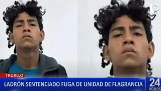 Delincuente sentenciado se fuga de la Unidad de Flagrancia en Trujillo