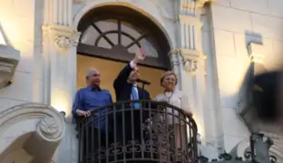 Edmundo González dio balconazo en Plaza San Martín: “Pronto todos los venezolanos nos iremos a casa”