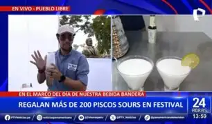 Pueblo Libre ya celebra el Día del Pisco Sour: Regalan más de 200 piscos en festival