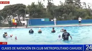 Municipio de Lima ofrece clases de natación en el Club Metropolitano Cahuide en Ate