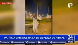 El baile de Patricia Chirinos: Congresista se movió al ritmo de Karol G en la Plaza de Armas