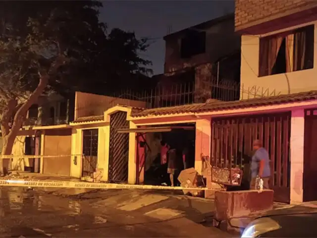 Una anciana murió: pirotécnico provocó incendio en vivienda de Los Olivos durante Año Nuevo