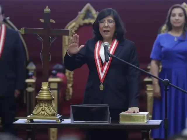 Janet Tello jura como presidenta del Poder Judicial