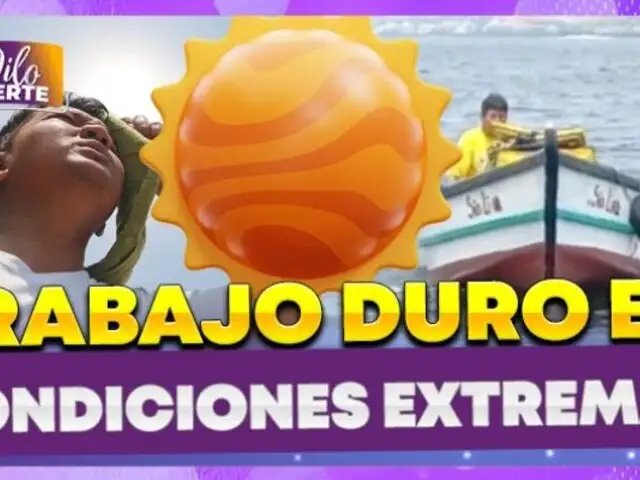 La realidad de miles de peruanos: Largas horas de trabajo bajo el sol para salir adelante