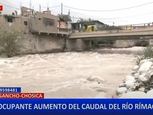 Caudal del río Rímac alcanza nivel de alerta naranja tras intensas lluvias