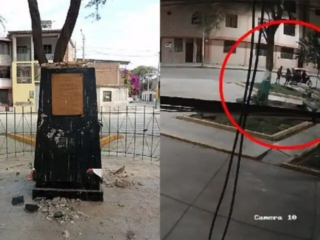 Indignación en Piura: robaron busto de héroe nacional Miguel Grau que estaba en una plaza