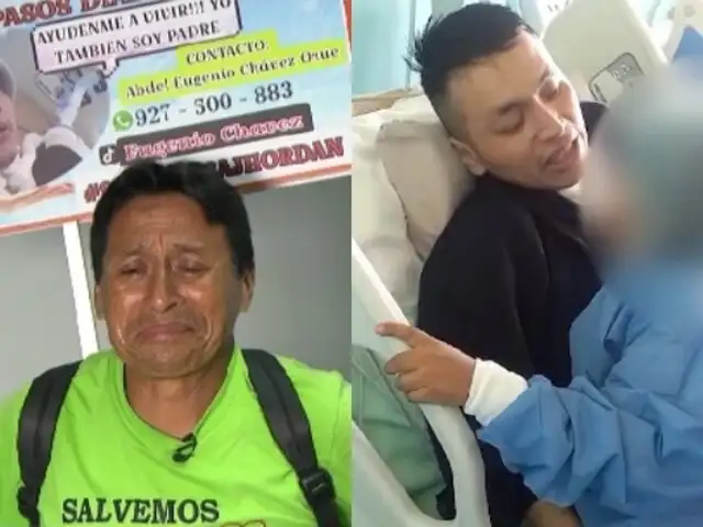 Salvemos a Jhordan: hombre camina desde Chimbote a Lima para pedir ayuda para su hijo