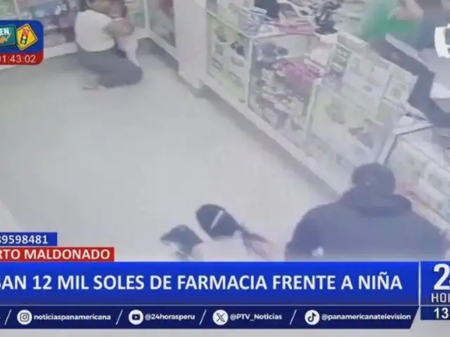 Puerto Maldonado: Delincuentes roban 12 mil soles de farmacia