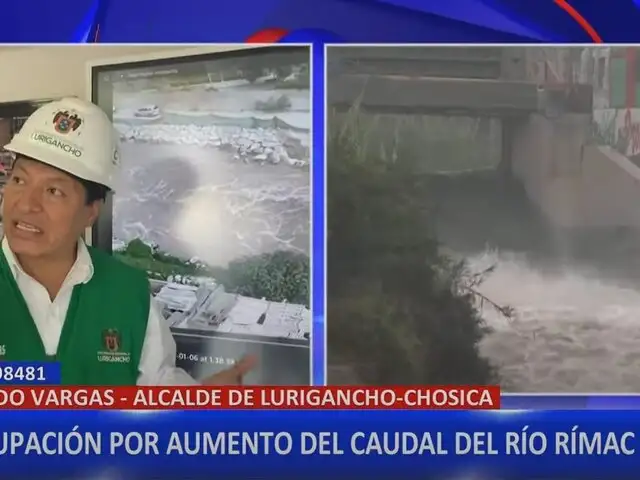 Lurigancho-Chosica: aumento del caudal del río Rímac genera preocupación entre vecinos