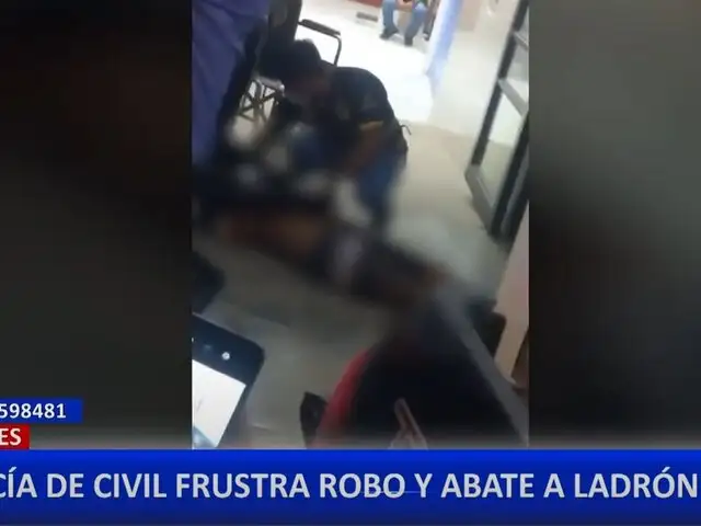 Delincuente es abatido por policía vestido de civil tras asalto en Tumbes