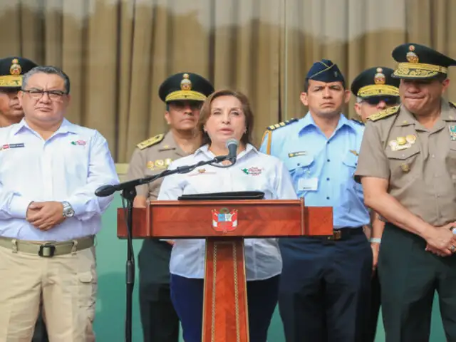 Dina Boluarte tiene la esperanza que cifras de criminalidad en Perú disminuyan este 2025