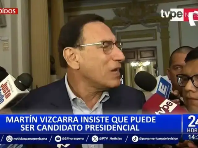 Martín Vizcarra insiste en ser candidato presidencial: "Tengo derecho de hacer vida política"